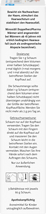 Minoxidil DoppelherzPharma Männer 50 mg/g  Schaum 3x60g Doppelherz