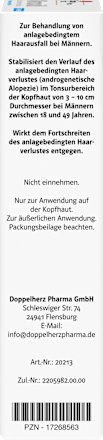 Minoxidil DoppelherzPharma 50 mg/ml Lösung für Männer 3x60ml Doppelherz