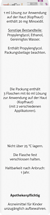 Minoxidil DoppelherzPharma 20 mg/ml Lösung für Frauen 3x60ml Doppelherz