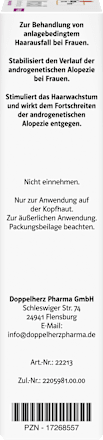 Minoxidil DoppelherzPharma 20 mg/ml Lösung für Frauen 3x60ml Doppelherz