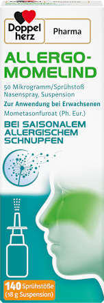 Doppelherz  ALLERGO-MOMELIND 50 Mikrogramm/Sprühstoß Nasenspray Suspension 140 Sprühstöße Doppelherz