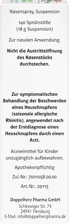 Doppelherz  ALLERGO-MOMELIND 50 Mikrogramm/Sprühstoß Nasenspray Suspension 140 Sprühstöße Doppelherz