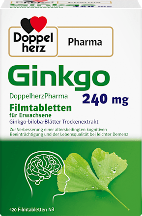 Ginkgo DoppelherzPharma 240 mg Filmtabletten Doppelherz