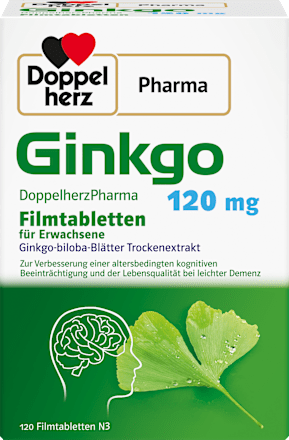 Ginkgo DoppelherzPharma 120 mg Filmtabletten Doppelherz
