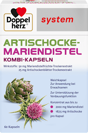 Doppelherz system Artischocke-Mariendistel Kombi-Kapseln Doppelherz