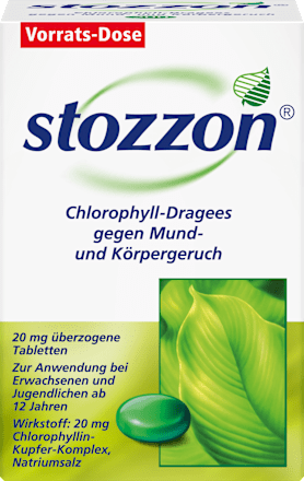 stozzon Chlorophyll-Dragees 20mg überzogene Tabletten stozzon