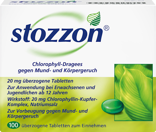 stozzon Chlorophyll-Dragees 20mg überzogene Tabletten stozzon