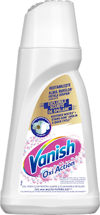 Gel îndepărtare pete Oxi Action pentru haine Albe Vanish