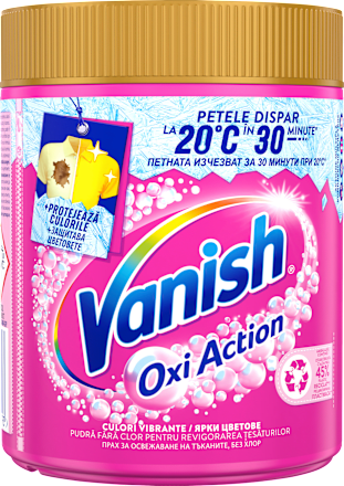 Pudră pentru îndepărtarea petelor Oxi Action Vanish Oxi Action