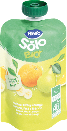 Purea banana, pera e arancia Hero Solo