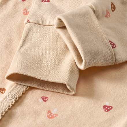 Schlafanzug mit Pilz-Muster, beige, Gr. 62/68 ALANA