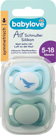 Schnuller Air Silikon symmetrisch 5-18 Monate sortiert babylove