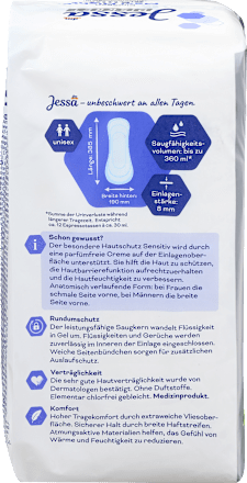 Inkontinencia betét Maxi Night, közepes vagy erős hólyaggyengeség esetén Jessa DISKRET