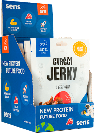 cvrččí jerky s příchutí teriyaki sens