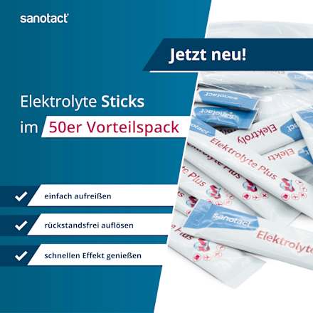 Elektrolyte Plus Sticks 50 St sanotact