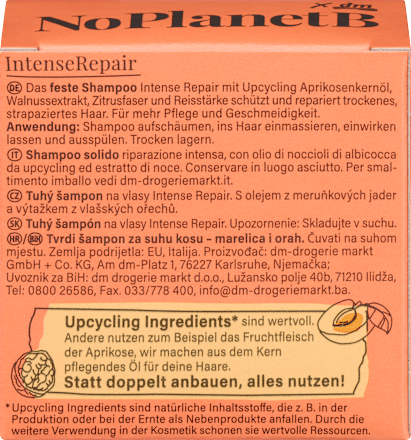 Tuhý šampón na suché vlasy Intense Repair  No Planet B