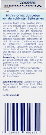 Očný sprej Sensitive s lipozómami  Visiomax