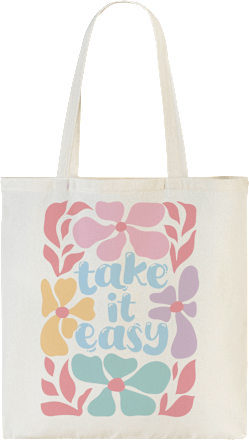 Canvas-Shopper "take it easy" (43x45x0,5 cm) dm