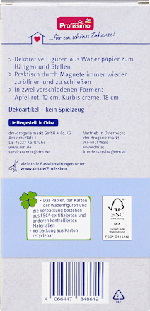 Wabendekor, Kürbis, Apfel Profissimo