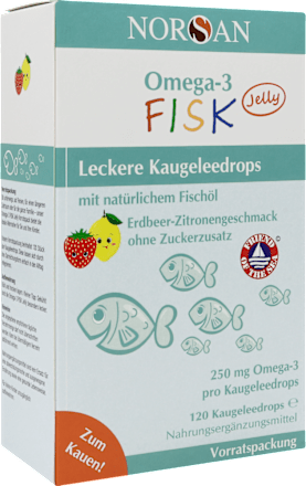 Omega-3 FISK Kaugeleedrops 120 St NORSAN