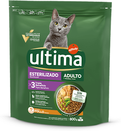 Cibo secco con pollo per gatti sterilizzati ultima