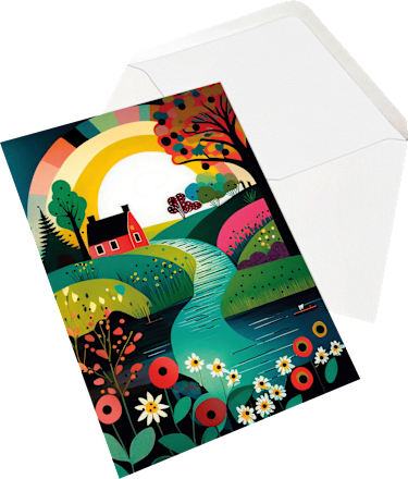 Grußkarte Allgemein, Mehrstückpackung CACTUS