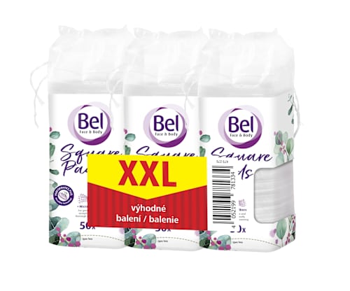 odličovací tampony čtvercové 3x50 ks Bel