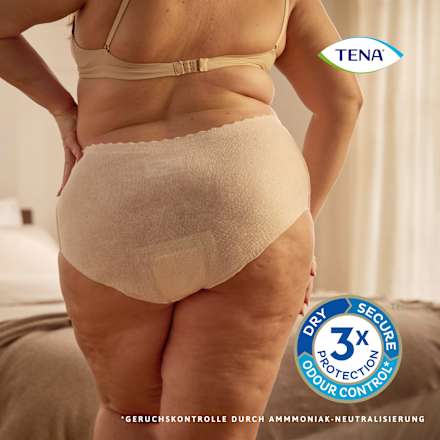 Silhouette Crème Schutzunterwäsche Größe M Plus TENA