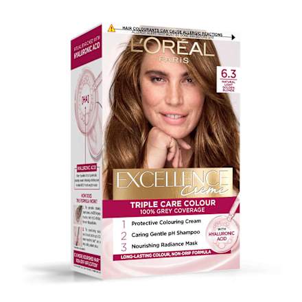Vopsea permanentă 6.30 Blond închis auriu L'ORÉAL PARiS EXCELLENCE Creme