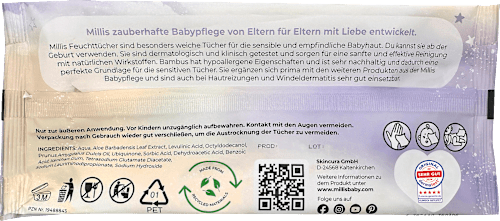Feuchttücher Bambus sensitive Millis