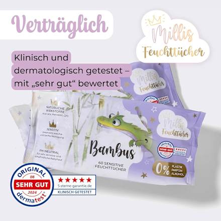 Feuchttücher Bambus sensitive Millis