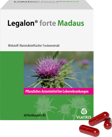Legalon forte Madaus pflanzliches Arzneimittel bei Lebererkrankungen  Hartkapseln  Legalon