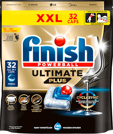 Spülmaschinen-Tabs Ultimate Plus (7x32 St) Finish