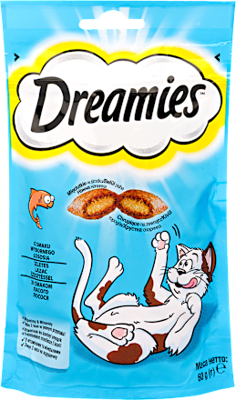 Jutalomfalat macskáknak lazac Dreamies