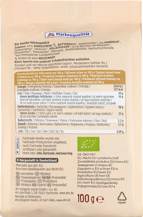 Prăjituri fine de vanilie, ECO dmBio