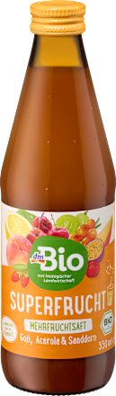 Succo multifrutta bio con goji, acerola e olivello spinoso dmBio