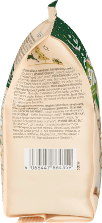 bio jemné pečivo s mandlemi, lískovými ořechy a skořicí dmBio