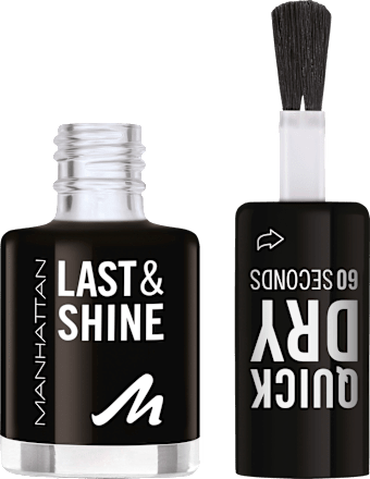 Nagellack Last & Shine 790 Black Is Black MANHATTAN Cosmetics