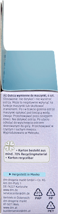 Dreamy umeci za brijač sa tri oštrice, sa lubrikatnom trakicom i ši puterom i jojobinim uljem Balea
