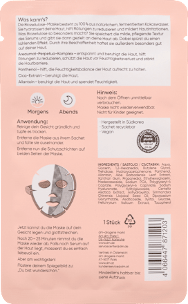 Gesichtsmaske Biozellulose Calming hautsache