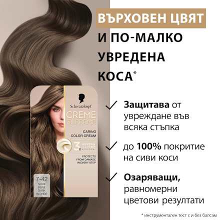 Боя за коса Creme Supreme - Nr. 7-42 Телесно русо Schwarzkopf CREME SUPREME