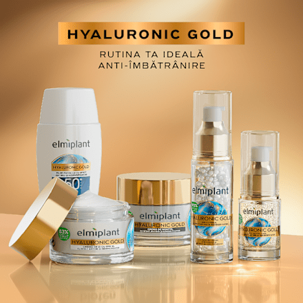 Hyaluronic gold serum cu efect de umplere pentru față Elmiplant