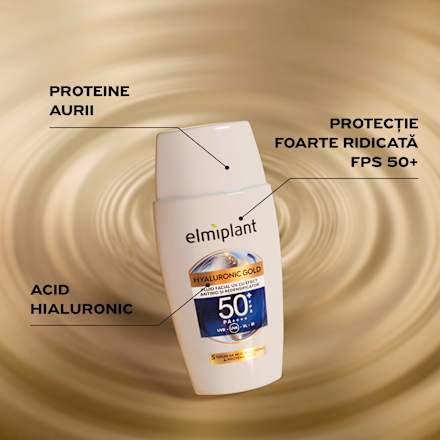 Fluid facial cu efect antirid SPF50+ Elmiplant
