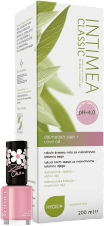 Classic tekući sapun za intimnu njegu + Rimmel Rita Ora lak za nokte MEDICO DOMUS