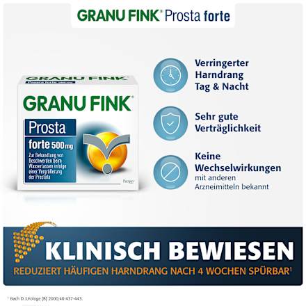 GRANU FINK Prosta forte 500 mg Hartkapseln GRANU FINK