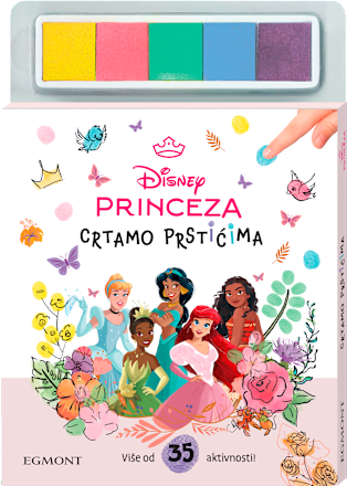 Bojanka za djecu Princeza Crtamo prstićima EGMONT