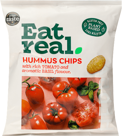 Chips od hummusa sa paradajzom I bosiljkom  Eat Real