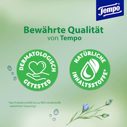 Feuchtes Toilettenpapier mit Meeresmineralien Tempo