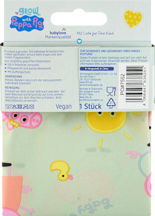 Podbradnik s rukavima Peppa Pig babylove