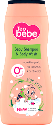 Шампоан и душ гел 2в1 с алое вера Teo bebe
